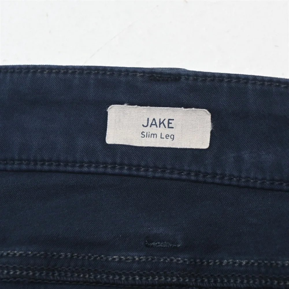 Mavi Jeans 38x32 Blue Brushed Stretch Jake Slim Mens Jeans